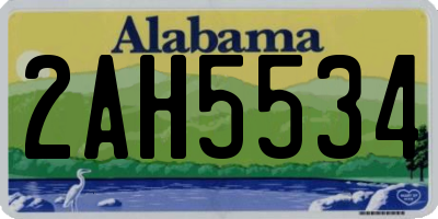 AL license plate 2AH5534