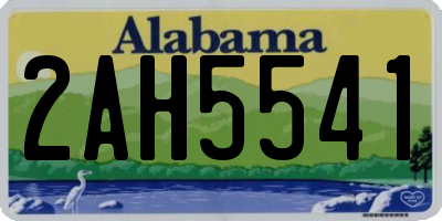 AL license plate 2AH5541