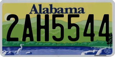AL license plate 2AH5544