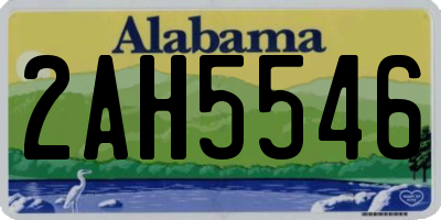 AL license plate 2AH5546