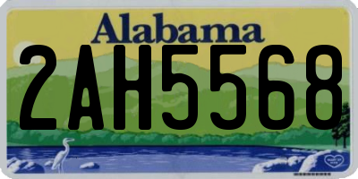 AL license plate 2AH5568