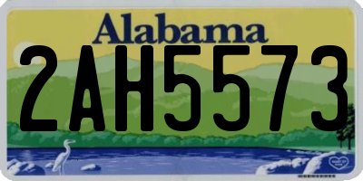 AL license plate 2AH5573