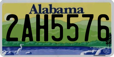 AL license plate 2AH5576