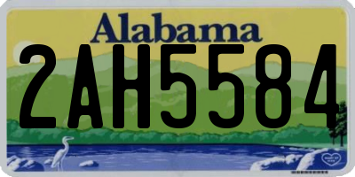 AL license plate 2AH5584