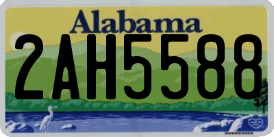 AL license plate 2AH5588