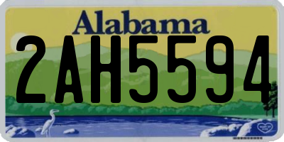 AL license plate 2AH5594