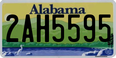 AL license plate 2AH5595