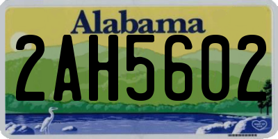AL license plate 2AH5602