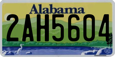 AL license plate 2AH5604