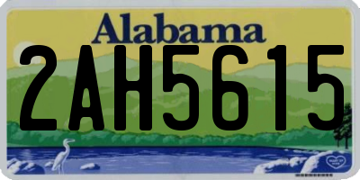 AL license plate 2AH5615