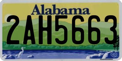 AL license plate 2AH5663