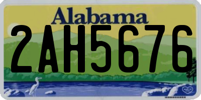 AL license plate 2AH5676
