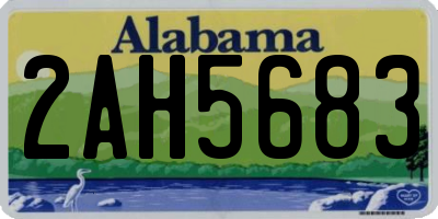 AL license plate 2AH5683
