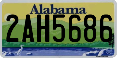 AL license plate 2AH5686