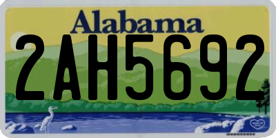 AL license plate 2AH5692
