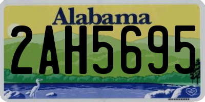 AL license plate 2AH5695
