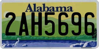 AL license plate 2AH5696