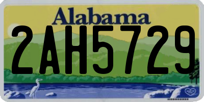 AL license plate 2AH5729