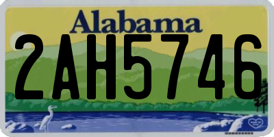 AL license plate 2AH5746
