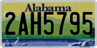 AL license plate 2AH5795