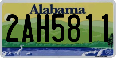 AL license plate 2AH5811