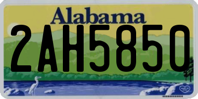 AL license plate 2AH5850