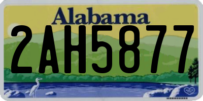 AL license plate 2AH5877