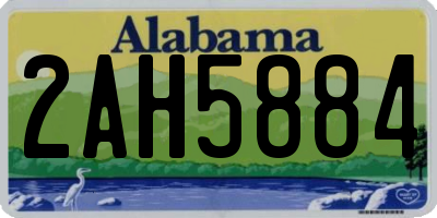 AL license plate 2AH5884