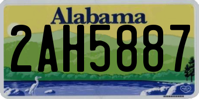 AL license plate 2AH5887