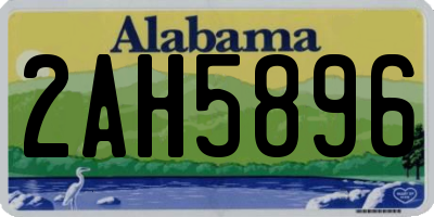 AL license plate 2AH5896