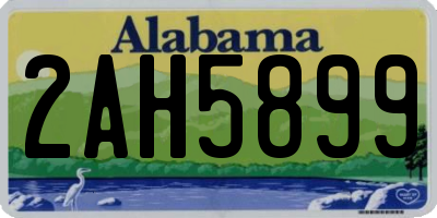 AL license plate 2AH5899