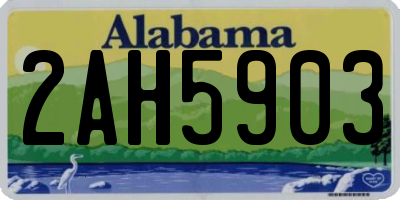 AL license plate 2AH5903
