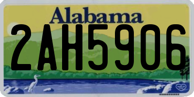 AL license plate 2AH5906