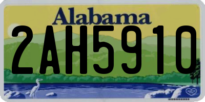 AL license plate 2AH5910