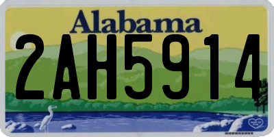AL license plate 2AH5914
