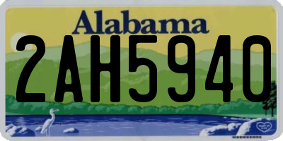 AL license plate 2AH5940