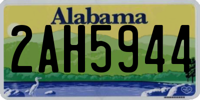AL license plate 2AH5944