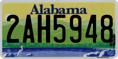 AL license plate 2AH5948