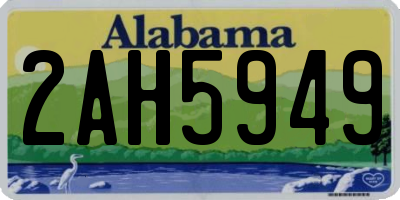 AL license plate 2AH5949