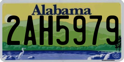 AL license plate 2AH5979
