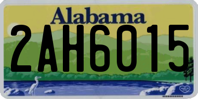AL license plate 2AH6015