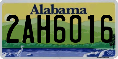 AL license plate 2AH6016