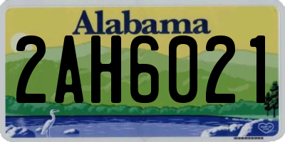 AL license plate 2AH6021