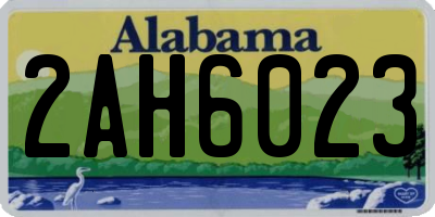 AL license plate 2AH6023