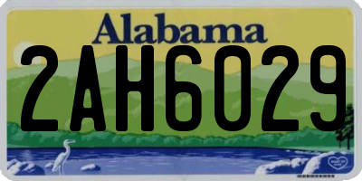 AL license plate 2AH6029