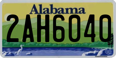 AL license plate 2AH6040
