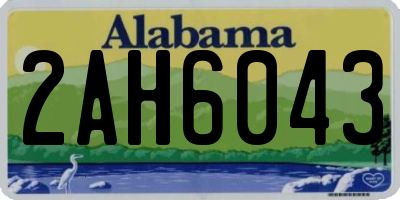 AL license plate 2AH6043
