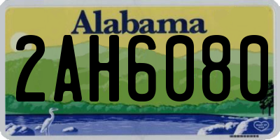 AL license plate 2AH6080