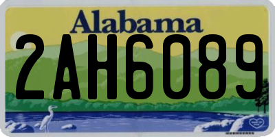AL license plate 2AH6089