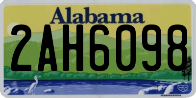 AL license plate 2AH6098
